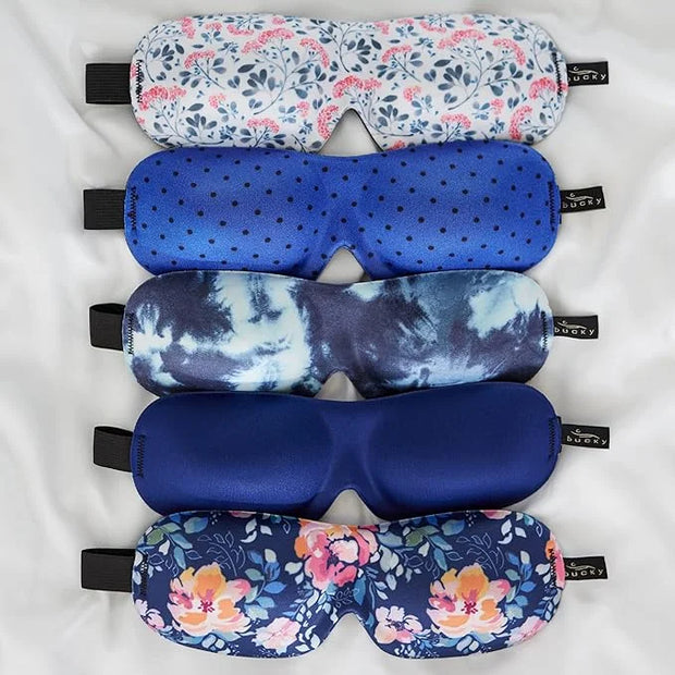 Bucky 40 Blinks No Pressure Printed Eye Mask for Travel & Sleep, Pink Arabella, One Size - Product Image