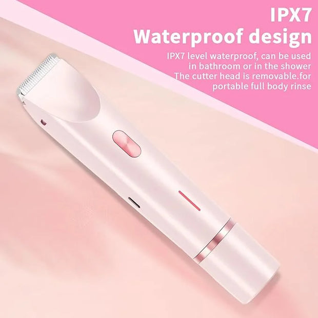 2025 New 2-in-1 Electric Shaver & Bikini Trimmer for Women - Painless Electric Razor for Face, Body & Intimate Areas, Cord...