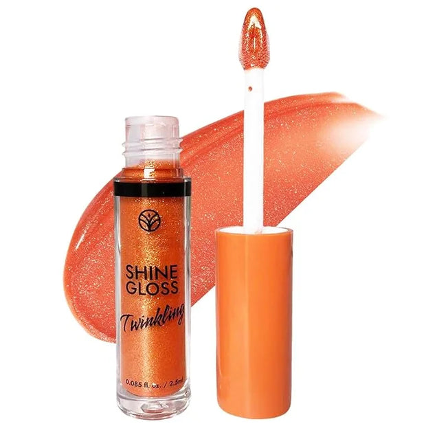 Lip Gloss Women Girls Plumping Lip Gloss Glitter Tinted Lip gloss Oil Plumper Hydrating Long Lasting Moisturizing Non Stic...