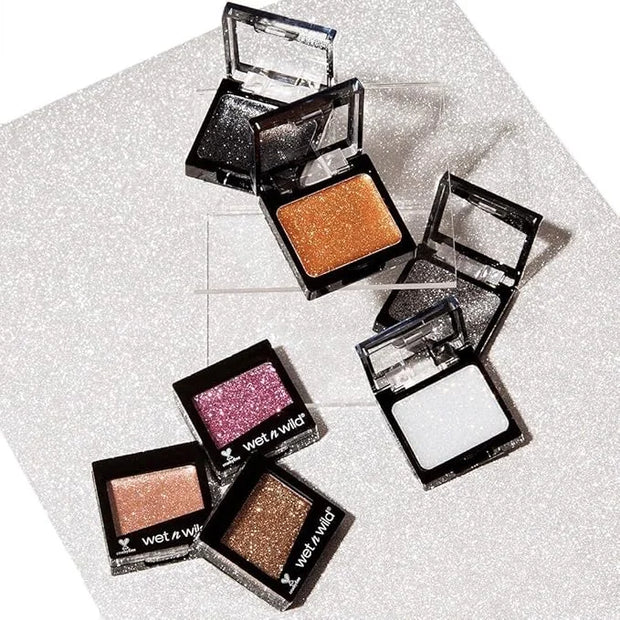 wet n wild Color Icon Eyeshadow Glitter - Ultra-Pigmented, Vitamin E Infused for a Silky-Smooth Moisturizing Application, ...