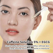 Caffeine Solution 5% + EGCG, Caffeine Eye Serum For Moisturizing, Targets Dark Circles & Puffiness, 1 PCS Natural Under Ey...