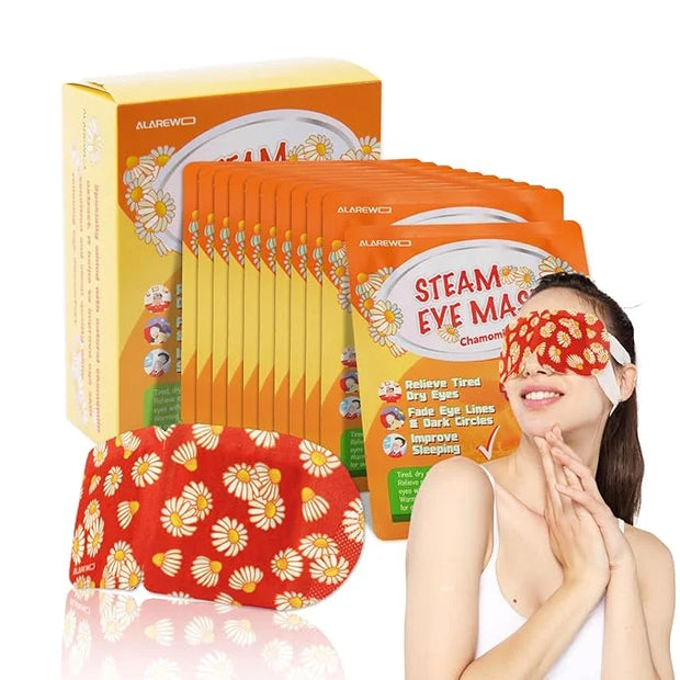 Steam Eye Mask Self Heating Moist Eye Compress Disposable SPA Warm Eye Mask 10 Packs for Dry Eyes, Eye Fatigue, Stress Rel...