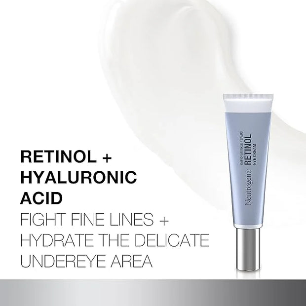 Neutrogena Rapid Wrinkle Repair Retinol Eye Cream for Dark Circles, Daily Anti-Aging Under Eye Cream with Retinol & Hyalur...