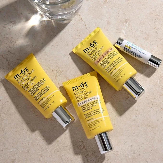M-61 Perfect Mineral Sunscreen SPF 50 - Tinted - Universal tinted mineral SPF 50 with vitamin E, green tea, lavender and p...