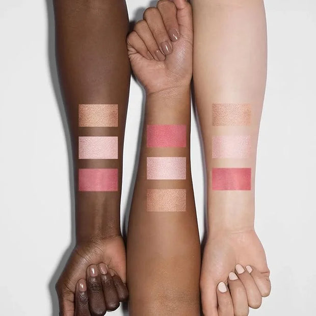 FOCALLURE Blush and Highlighter Palette,3 in 1 Makeup Powder, Cruelty-Free Matte, Shimmer Illuminator for a Glowing Look,#...