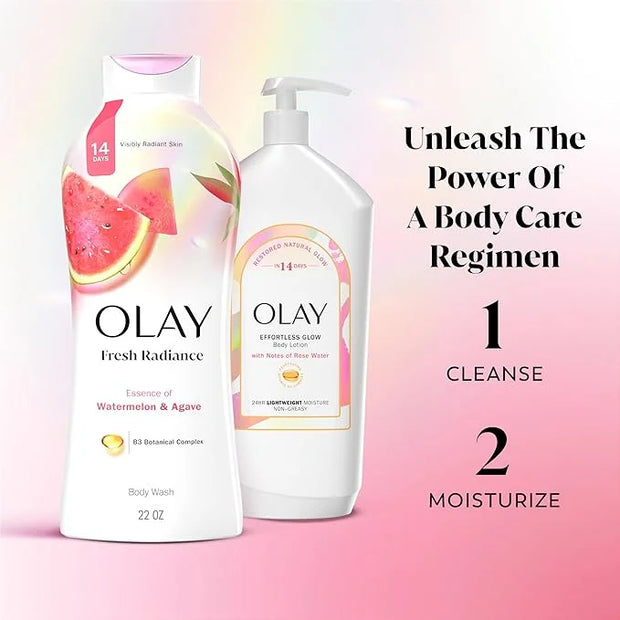 Olay Body Wash for Women, Fresh Radiance, Refreshing & Renewing, Made with Plant Based Cleansers, B3 Botanical Complex, Fo...