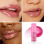 Beauty Glazed Big Brush Head Lip Oil, Ultra-Hydrating & Nourishing, Smooth Glossy Finish Lip Glow Oil, Shiny and Vegan Tin...