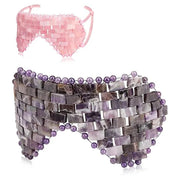 gemshan Rose Quartz Eye Mask & Amethyst Eye Mask Eliminate Wrinkles Puffiness Headache and Migraine Relief Mask - Product ...