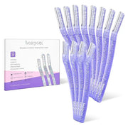 Women’s Dermaplane Razor for Face & Eyebrow - Anti-Cutting Japanese Blades for Eyebrow and Facial Hair Removal, Achieve Si...