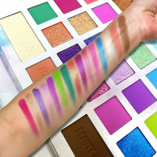 82 Vibrant Shades Makeup Palette - Matte, Shimmers,