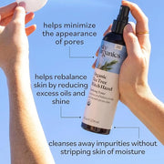Sky Organics Organic Tea Tree & Witch Hazel for Face, Purifying Facial Toner to Hydrate, Soothe, Cleanse and Balance Blemi...