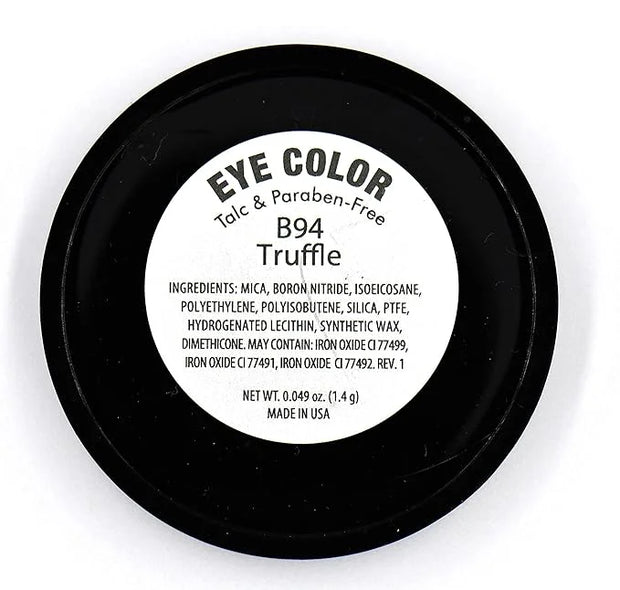 Truffle Chocolate Deep Dark Chestnut Cocoa Brown Shimmer Pressed Powder Single Vegan Eyeshadow; Talc, Paraben & Cruelty Fr...
