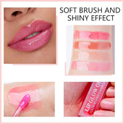 Hydrating Lip Glow Oil, Plumping Lip Gloss Transparent Lip Oil Tinted for Lip Care and Dry Lips, Non Sticky, Shiny and Moi...
