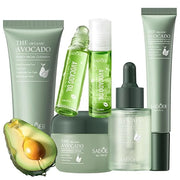Avocado Skin Care Set, 5PCS Face Care Kit Women, Skincare Products Set with Facial Cleanser, Serum, Face Cream, Eye Cream,...