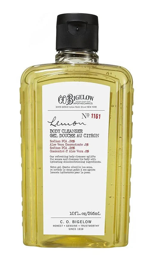 C.O. Bigelow Body Cleanser - No. 1161 - Moisturizing Lemon Body Wash for Men & Women with Aloe Vera, Sodium PCA, and Glyce...