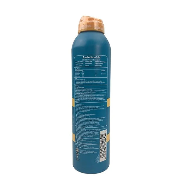 Australian Gold Extreme Continuous Spray Sunscreen SPF 30, Broad Spectrum, Sweat and Water Resistant, Non-Greasy, Oxybenzo...