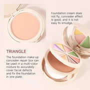 Foundation Concealer Palette with Makeup Sponges & Applicator,