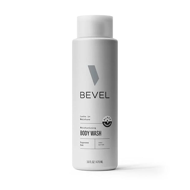 Bevel Moisturizing Body Wash for Men - Supreme Oak Scent with Shea Butter, Vitamin B, and Coconut Oil, 16 Oz (Packaging Ma...