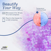 Cooling Gel Eye Mask Cold Compress for Puffy Eyes, Dark Circles, Headaches, Purple - Product Image