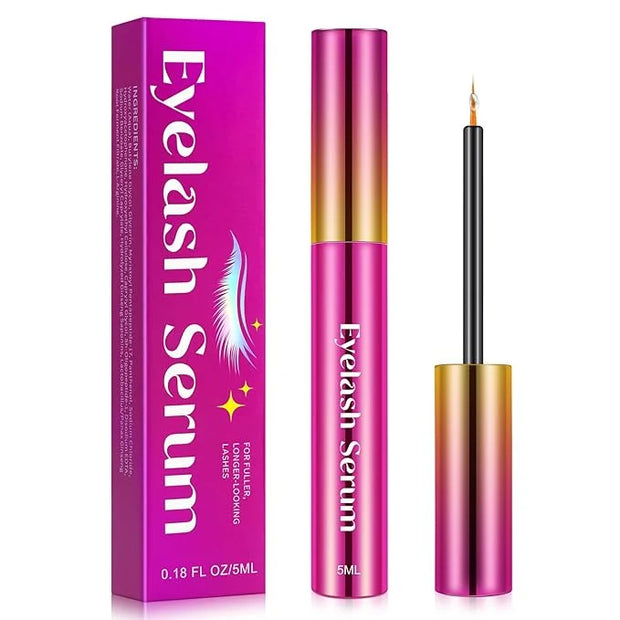 Lash Serum - 5ml Rapid Eyelash Growth Serum,eyelash serum,Growth Thickness, Stronger, Healthier Lashes & Brows, Vegan & Cr...