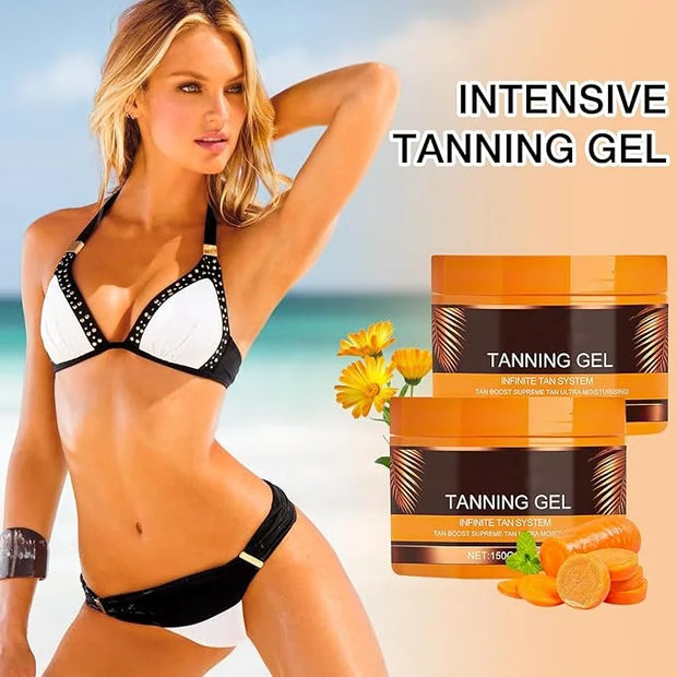 2Pcs Luxury Intensive Tanning Gel, Celyne Tanning Gel, Natural Tanning Accelerator Cream Gel, 5.29oz Celyne Tanning Cream,...