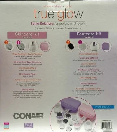 Conair True Glow Skincare and Footcare Kit - Product Image