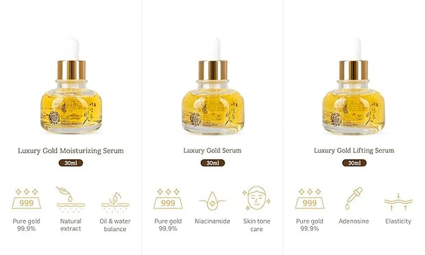 YEDAM YUN BIT Prime Luxury Gold Women Skin Care Set With Skin, Emulsion, Cream, Serum, Wrinkle Care Nourishing And Moistur...
