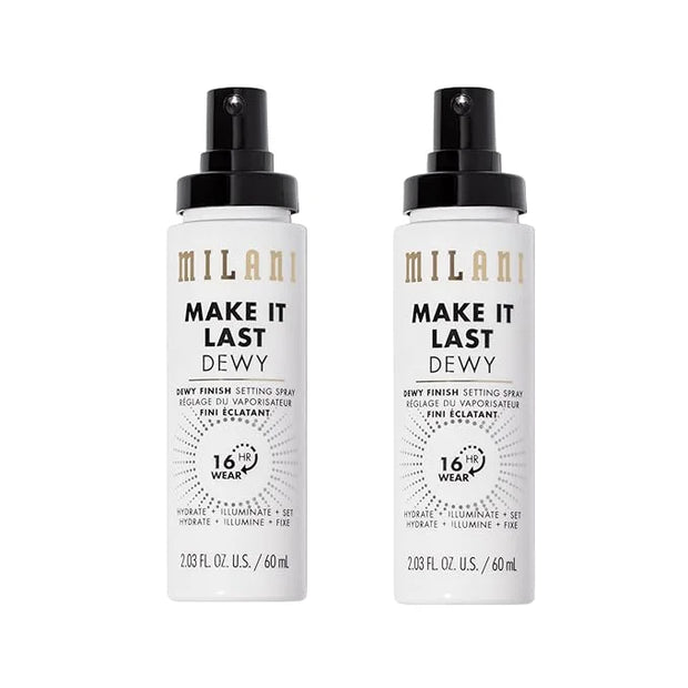 Milani Make It Last Dewy - Dewy Finish Setting Spray - 3 in 1- Hydrate + Illuminate + Set, Makeup Finishing Spray - Makeup...