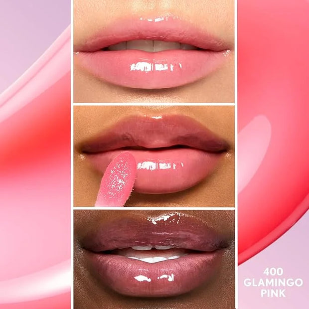 COVERGIRL Clean Fresh Yummy Gloss – Lip Gloss, Sheer, Natural Scents, Vegan Formula - Glamingo Pink - Product Image
