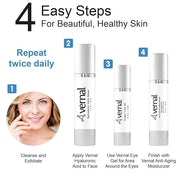 Vernal Anti Wrinkle Eye Cream - Vitamin C and Hyaluronic Acid Infused Collagen Eye Cream, Dark Circle Depuffing Eye Bag Cr...