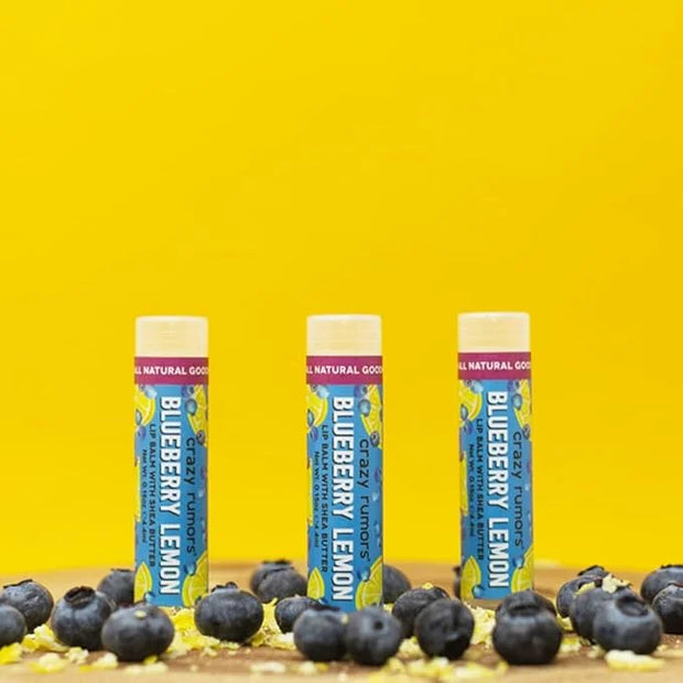 Crazy Rumors Blueberry Lemon Lip Balm. Plant-Based,