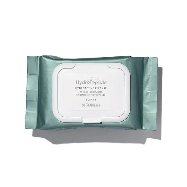 HydroPeptide HydroActive Cleanse, Micellar Facial Cloths, Gently Cleanses Skin, Hydrating and Nourishing, 30 Count - Produ...