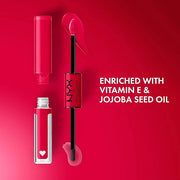 NYX PROFESSIONAL MAKEUP Shine Loud, Long-Lasting Liquid Lipstick with Clear Lip Gloss - On A Mission (Blue Red) - Product ...