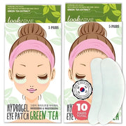 Look At Me Under Eye Patches (10 Pairs). Korean Skin Care Green Tea Hydrogel Eye Patch/Eye Pads. Dark Circle Remover and C...