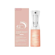Sunglaze Sheer Body Mist Sunscreen SPF 42, Infused with Shimmering Body Oil, Hydrating Mist, Hydrates, Gives Skin a Glowy ...