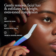 Billie - Dermaplane Starter Kit - Reusable Handle + 3 Refill Blades - Remove Facial Hair + Perfectly Shape Brows - Dermato...