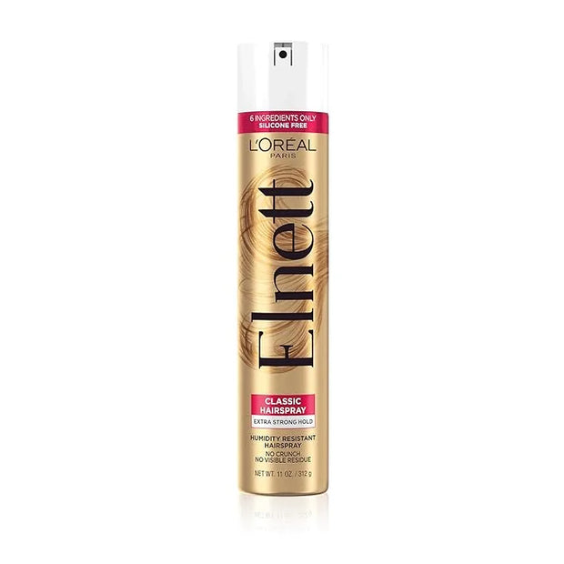 L'Oreal Paris Elnett Satin Extra Strong Hold Color Treated Classic Hairspray, 11 oz - Product Image