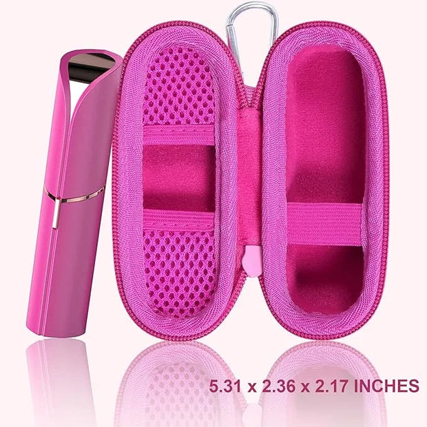 co2CREA Hard Case and Replacement Head Compatible with Finishing Touch Flawless Facial Hair Remover Electric Face Razor fo...