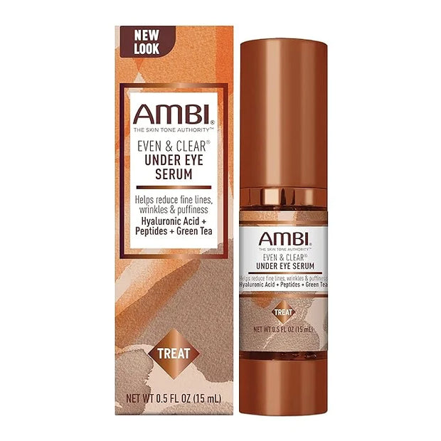 Ambi Even & Clear Under Eye Serum for All Skin Types; Anti Aging Formula features Peptides, Hyaluronic Acid, and Vitamin A...