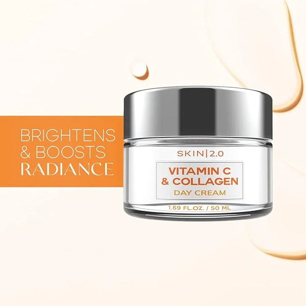 Vitamin C and Collagen Beauty Value Set - Serum, Moisturizer, Under Eye Pads & Face Sheet Masks - Product Image