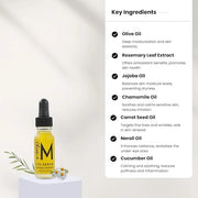 Organic Eye Oil Serum, Under Eye Brightener, Under Eye Serum for Eye Bags, Puffy Eyes Treatment, Dark Circles Under Eye Tr...