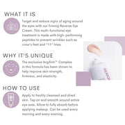 Serious Skincare - Reverse Lift Eye Cream Moisturizer with Peptides - Skin Firming Wrinkle Formula - Temporarily Lift & Fi...
