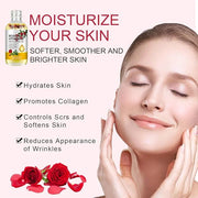 Vitamin E Oil, Rose Oil, Vitamin E Oil for Face, Organic Vitamin E Oil, Rose & Vitamin E Moisturizer Oil for Face and Skin...