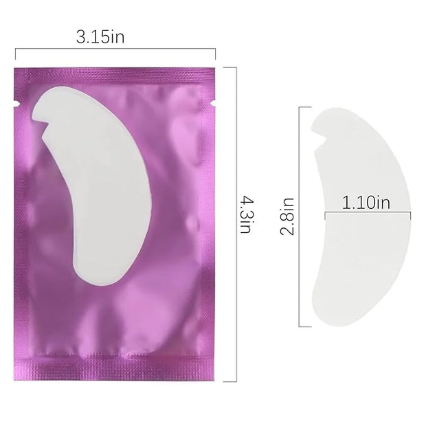 50 Pair V Shape Under Eye Gel Pads Hydrogel Eye Patches For Eyelash Extension, Lint Free Under Hydrogel Eye Mask Pads Lash...