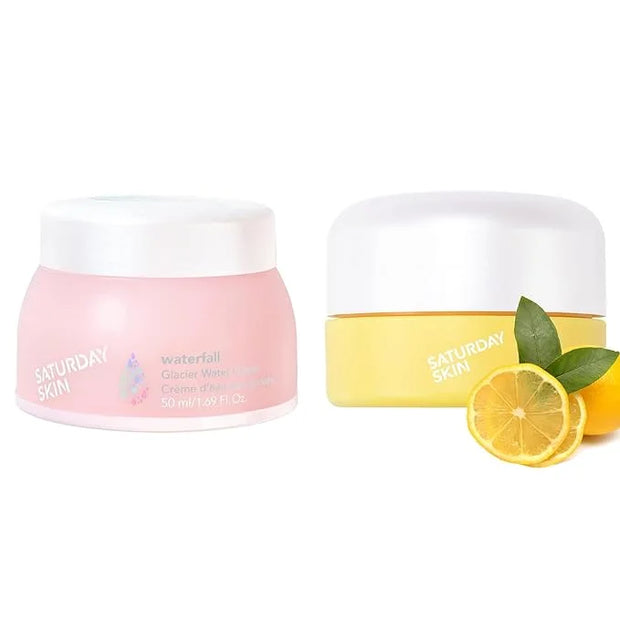 Saturday Skin Yuzu Eye Cream Vitamin C Wide lluminating Under Tight Eye Cream and Face Moisturizer Water Face Cream Natura...