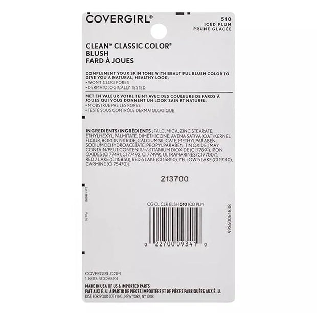 COVERGIRL Classic Powder Blush, Iced Plum, 0.3 Fl Oz, 2 Count - Product Image