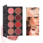 8 Colors Blush Palette, 4 Dry Powders +