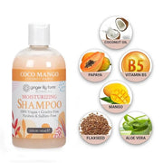 Ginger Lily Farms Botanicals Moisturizing Shampoo for All Hair Types, Coco Mango, 100% Vegan & Cruelty-Free, Coconut Mango...