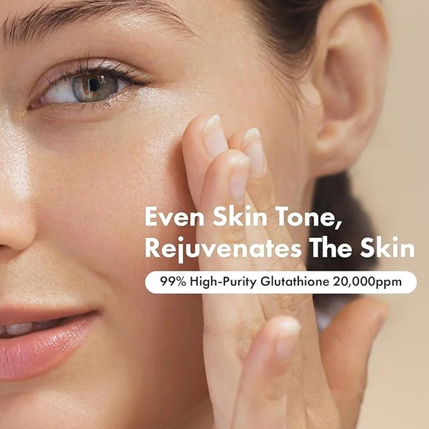 Glutathione Serum with 20,000ppm Glutathione, Niacinamide and hyaluronic acid, Dark Spot, Improve skin elasticity, Revital...