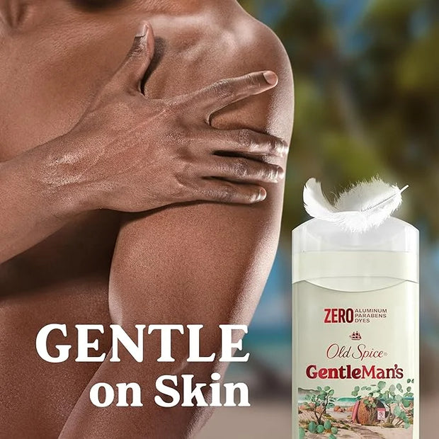 Old Spice GentleMan's Aluminum Free Dry Feel Deodorant for Men, 24/7 Lasting Freshness, Gentle on Skin with Skin Condition...